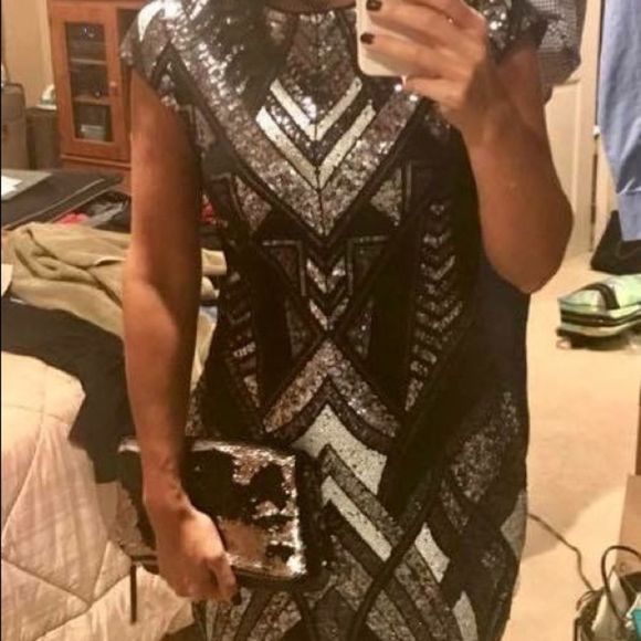 Express Sequined Dress Size Small